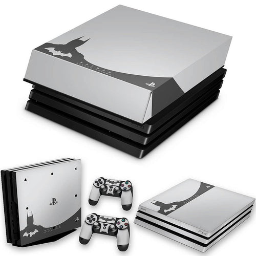 KIT Capa Anti Poeira e Skin Anti-Rage PS4 Pro - Batman Arkham - Special Edition
