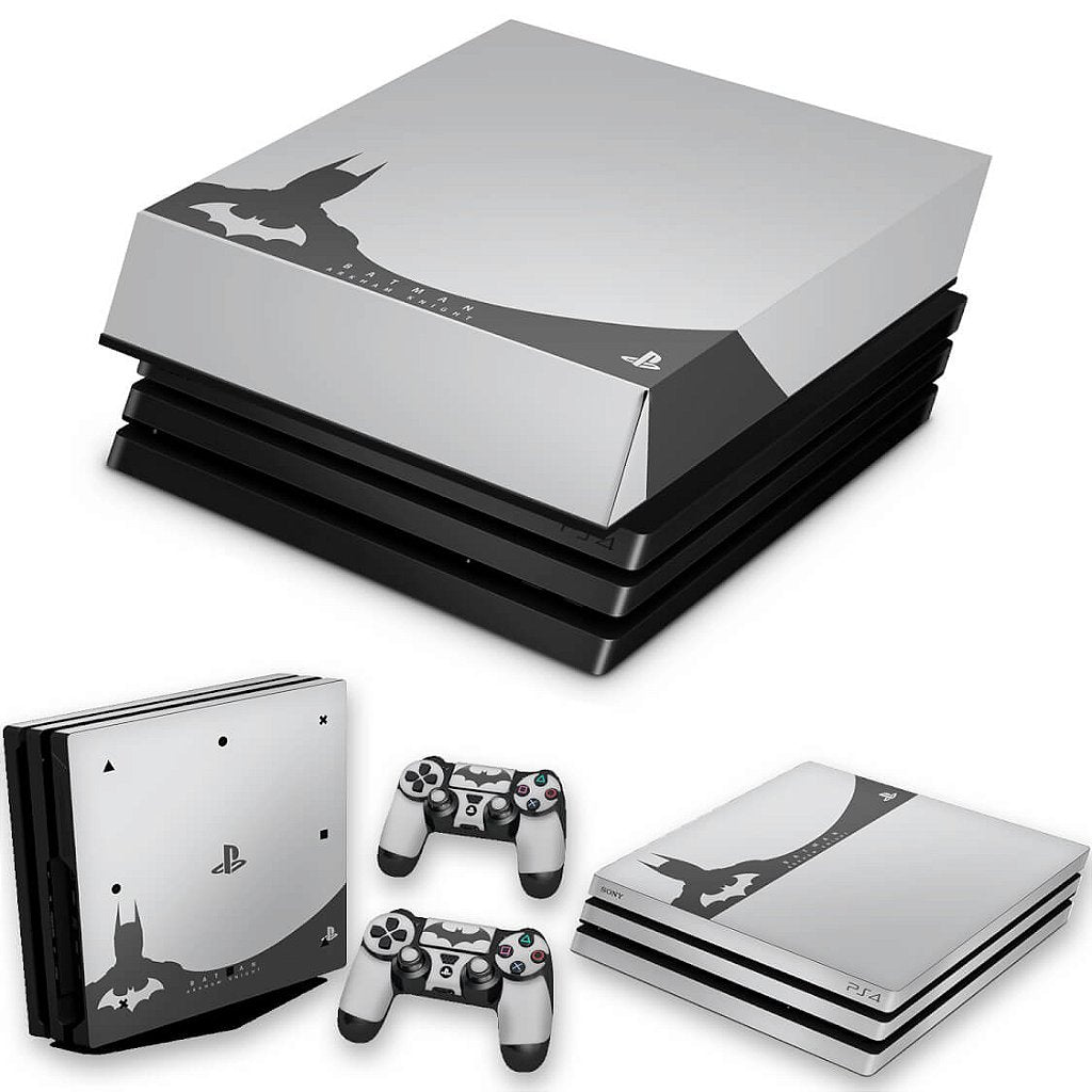KIT Capa Anti Poeira e Skin Anti-Rage PS4 Pro - Batman Arkham - Special Edition