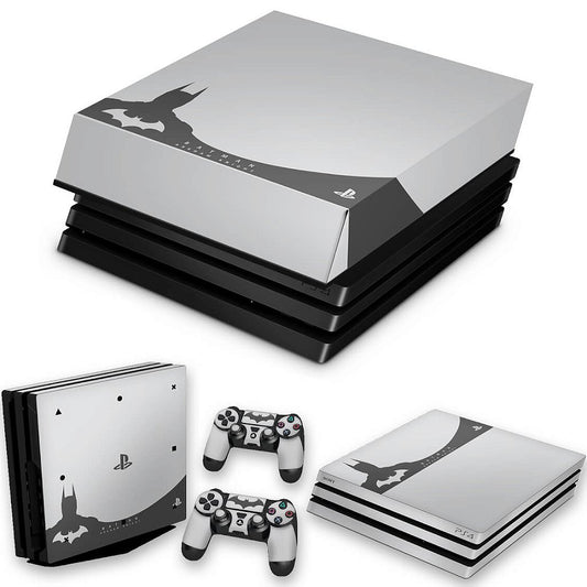KIT Capa Anti Poeira e Skin Anti-Rage PS4 Pro - Batman Arkham - Special Edition