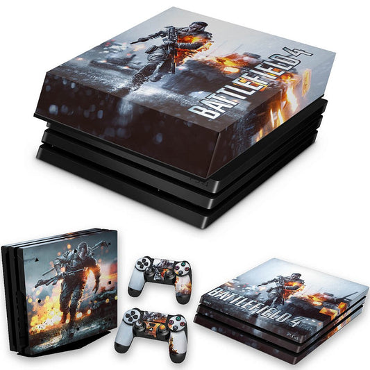 KIT Capa Anti Poeira e Skin Anti-Rage PS4 Pro - Battlefield 4