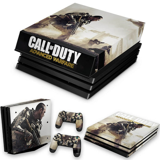 KIT Capa Anti Poeira e Skin Anti-Rage PS4 Pro - Call Of Duty Advanced Warfare