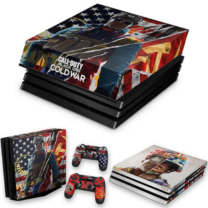 KIT Capa Anti Poeira e Skin Anti-Rage PS4 Pro - Call Of Duty Cold War