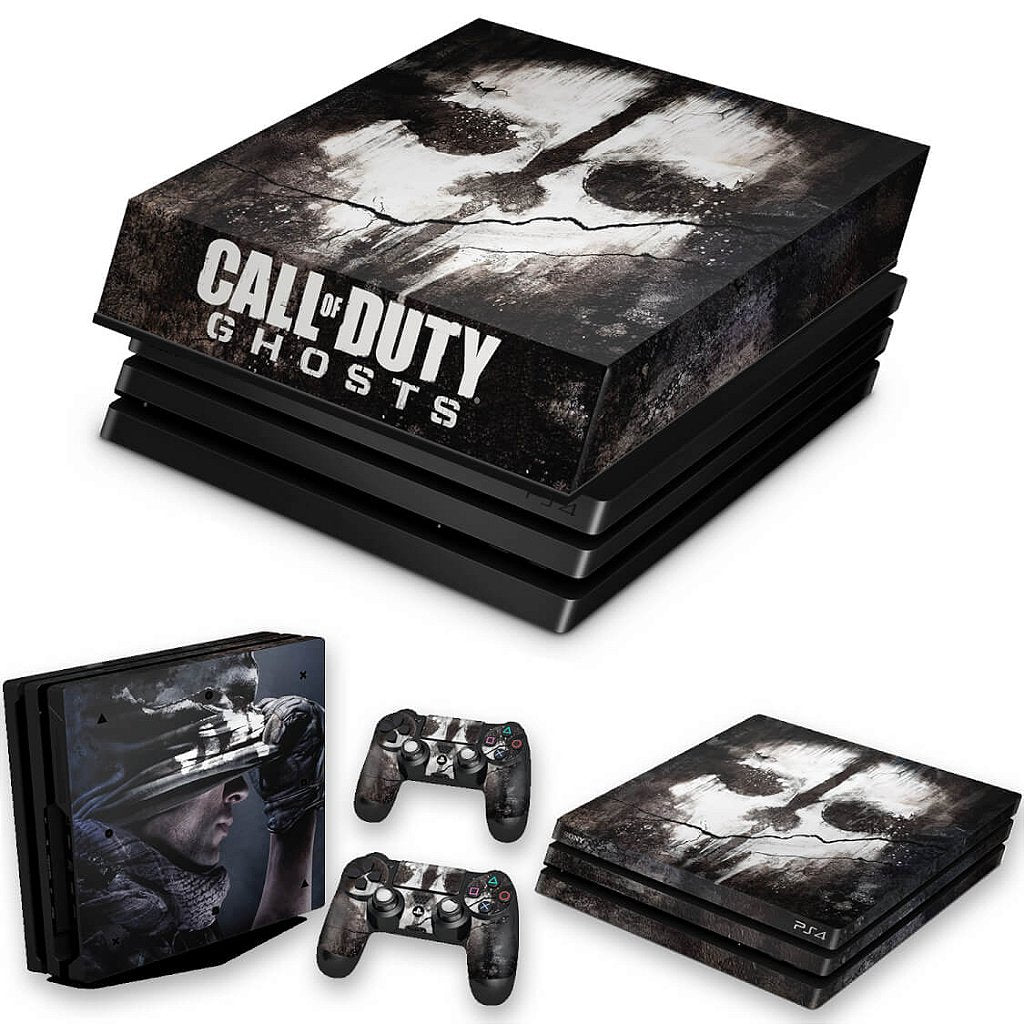 KIT Capa Anti Poeira e Skin Anti-Rage PS4 Pro - Call Of Duty Ghosts