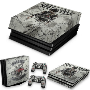 KIT Capa Anti Poeira e Skin Anti-Rage PS4 Pro - Days Gone
