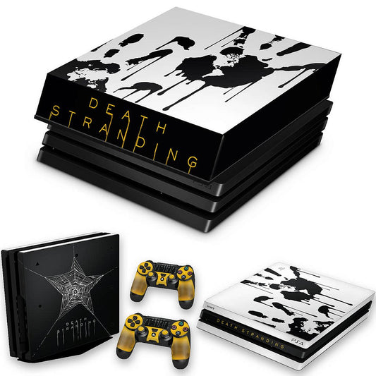 KIT PS4 Pro Skin e Capa Anti Poeira - Death Stranding Bundle