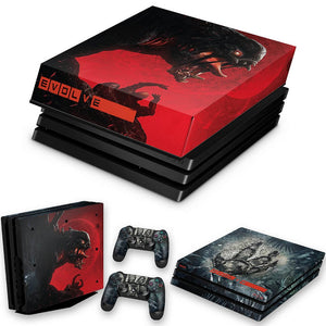 KIT Capa Anti Poeira e Skin Anti-Rage PS4 Pro - Evolve