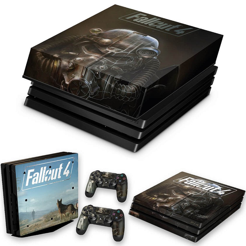 KIT Capa Anti Poeira e Skin Anti-Rage PS4 Pro - Fallout 4