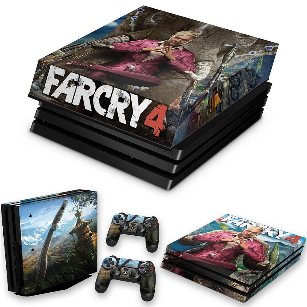 KIT Capa Anti Poeira e Skin Anti-Rage PS4 Pro - Far Cry 4