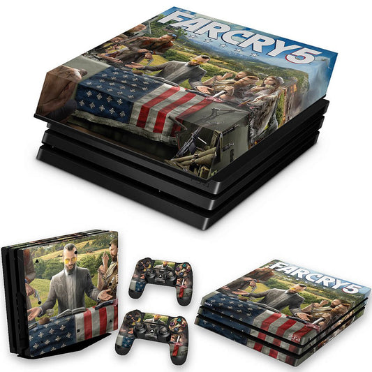 KIT Capa Anti Poeira e Skin Anti-Rage PS4 Pro - Far Cry 5