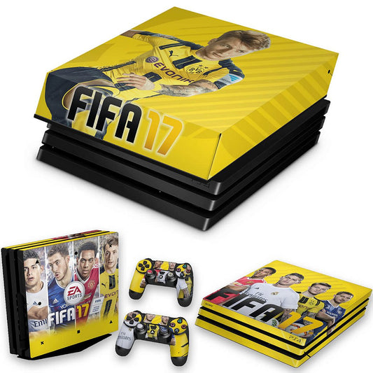 KIT Capa Anti Poeira e Skin Anti-Rage PS4 Pro - Fifa 17