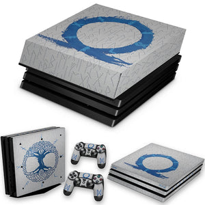 KIT Capa Anti Poeira e Skin Anti-Rage PS4 Pro - God of War Ragnarok
