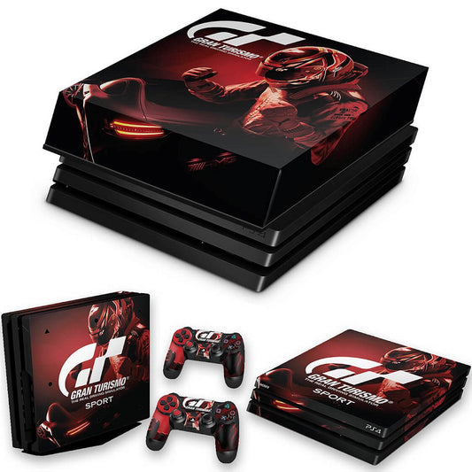 KIT Capa Anti Poeira e Skin Anti-Rage PS4 Pro - Gran Turismo