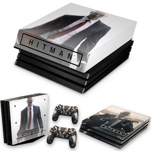 KIT Capa Anti Poeira e Skin Anti-Rage PS4 Pro - Hitman 2016