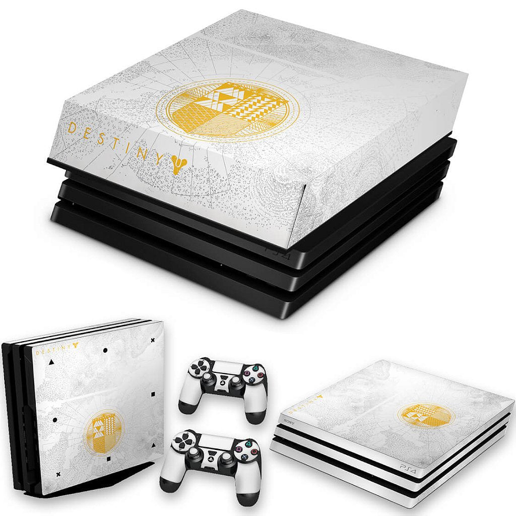 KIT Capa Anti Poeira e Skin Anti-Rage PS4 Pro - Limited Edition Destiny