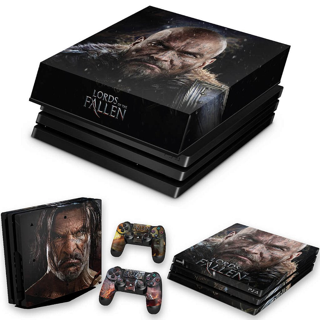 KIT Capa Anti Poeira e Skin Anti-Rage PS4 Pro - Lords Of The Fallen