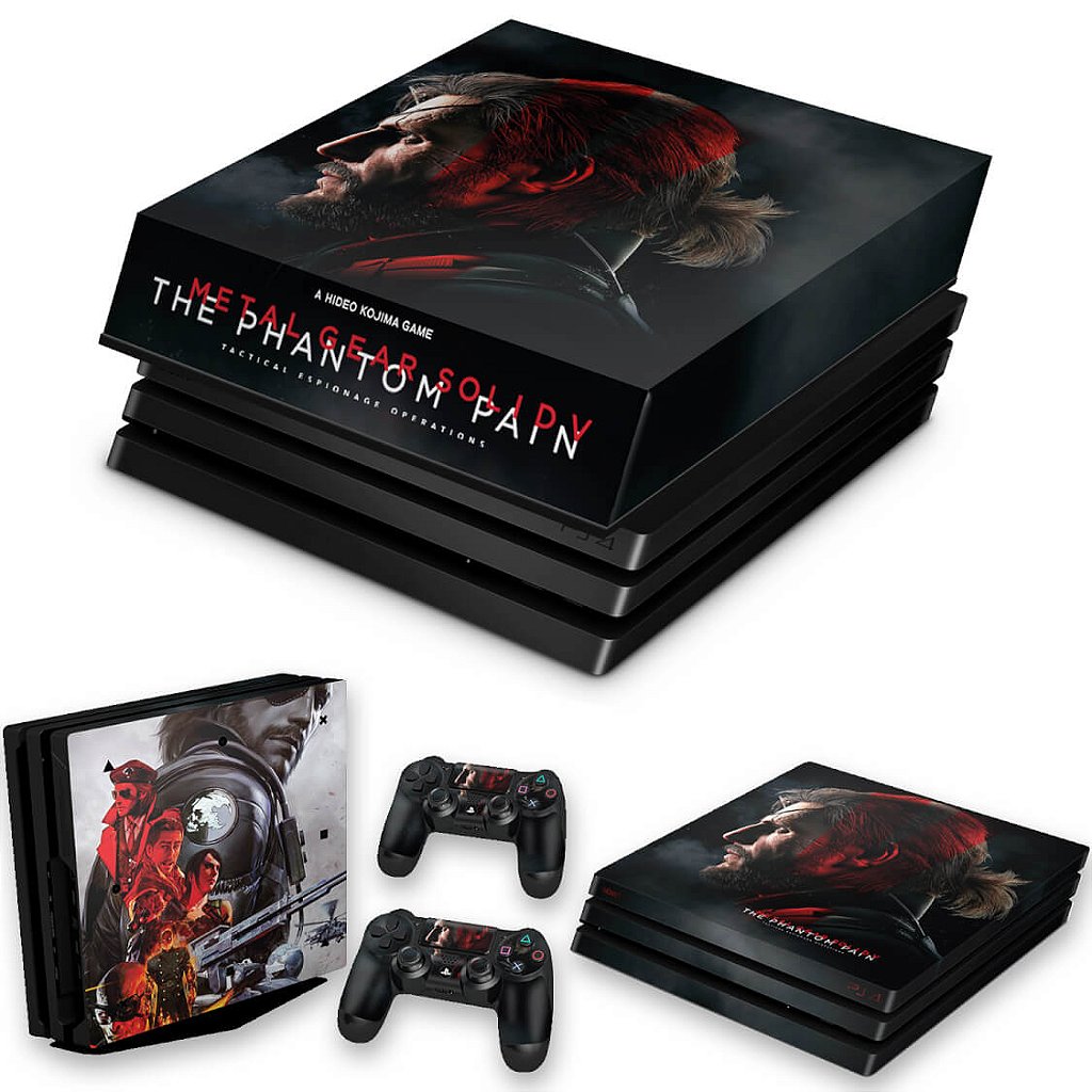 KIT Capa Anti Poeira e Skin Anti-Rage PS4 Pro - Metal Gear Solid 5: The Phantom Pain
