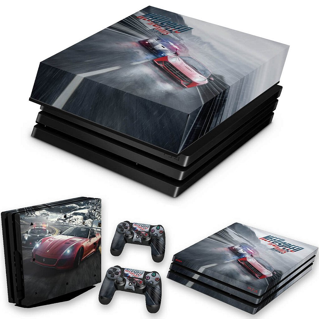 KIT Capa Anti Poeira e Skin Anti-Rage PS4 Pro - Need For Speed Rivals