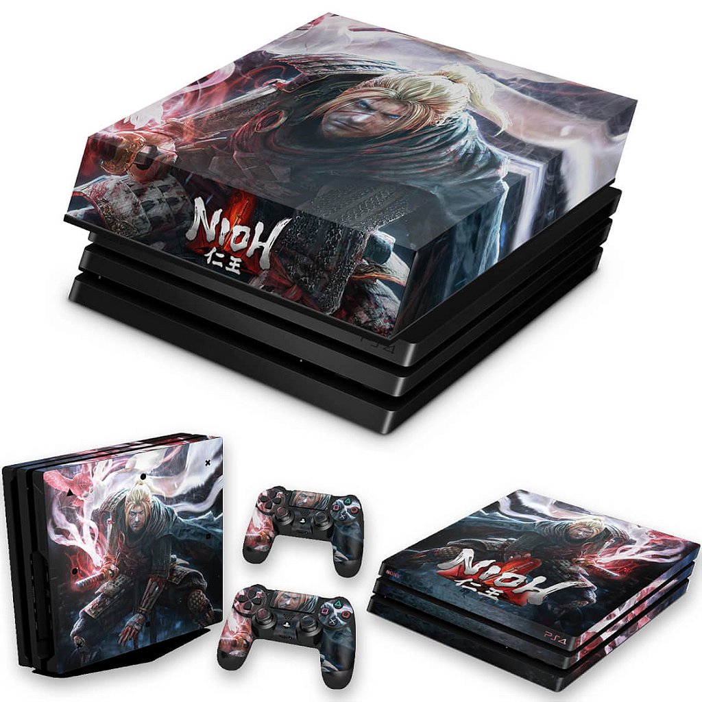 KIT Capa Anti Poeira e Skin Anti-Rage PS4 Pro - Nioh