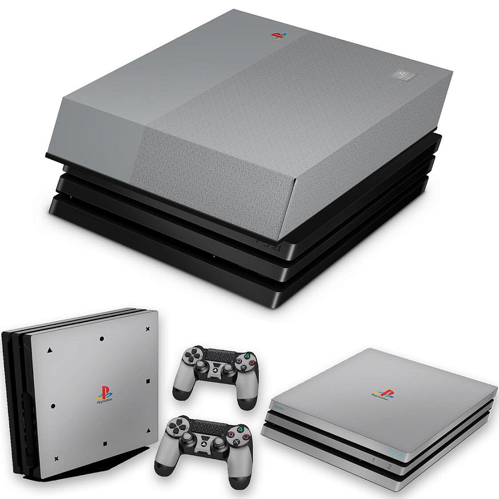 KIT Capa Anti Poeira e Skin Anti-Rage PS4 Pro - Retrô Edition