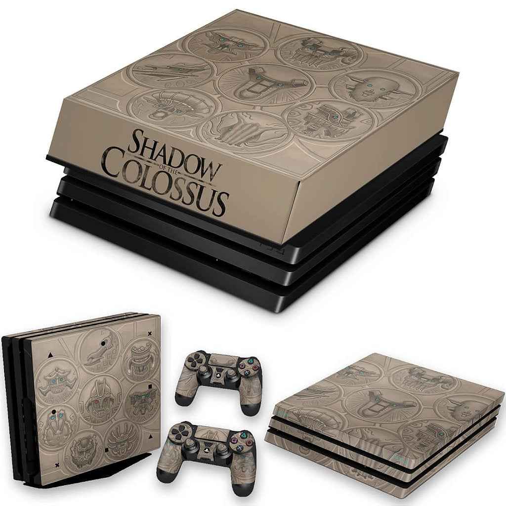 KIT Capa Anti Poeira e Skin Anti-Rage PS4 Pro - Shadow Of The Colossus