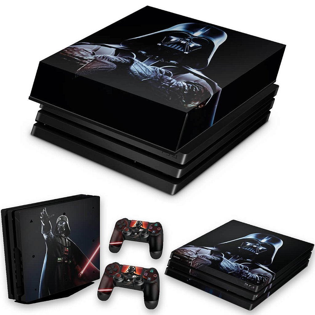 KIT Capa Anti Poeira e Skin Anti-Rage PS4 Pro - Star Wars - Darth Vader