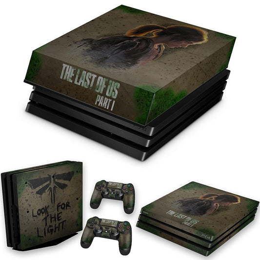KIT PS4 Pro Skin Anti-Rage e Capa Anti Poeira - The Last of Us Part 1 I