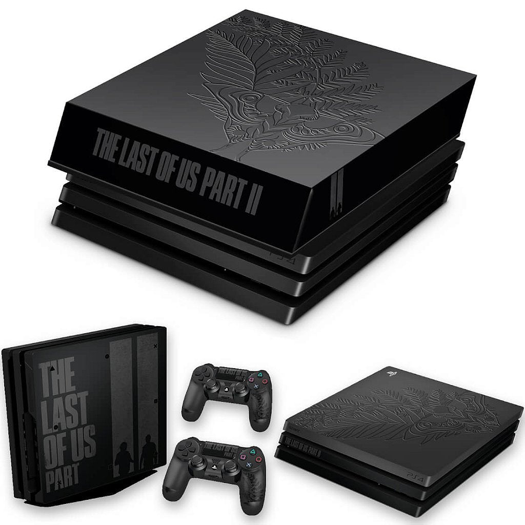 KIT PS4 Pro Skin Anti-Rage e Capa Anti Poeira - The Last Of Us Part 2 Ii Bundle