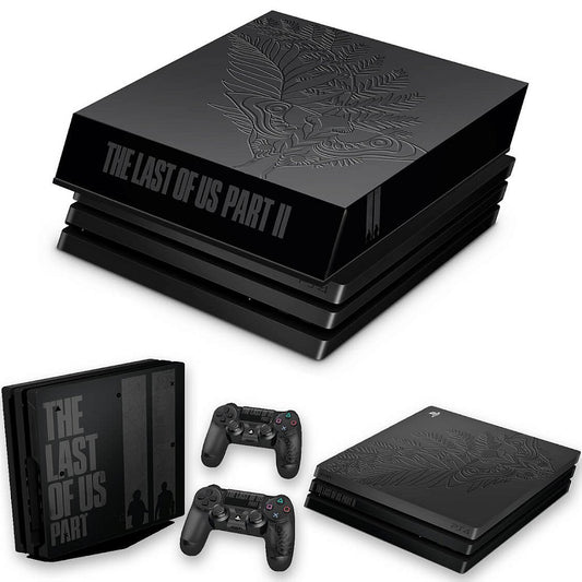 KIT PS4 Pro Skin Anti-Rage e Capa Anti Poeira - The Last Of Us Part 2 Ii Bundle