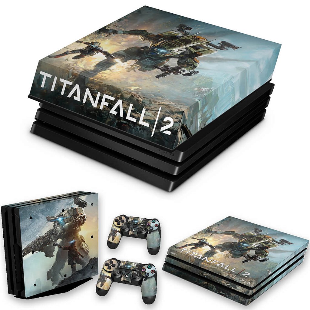 KIT Capa Anti Poeira e Skin Anti-Rage PS4 Pro - Titanfall 2 #A