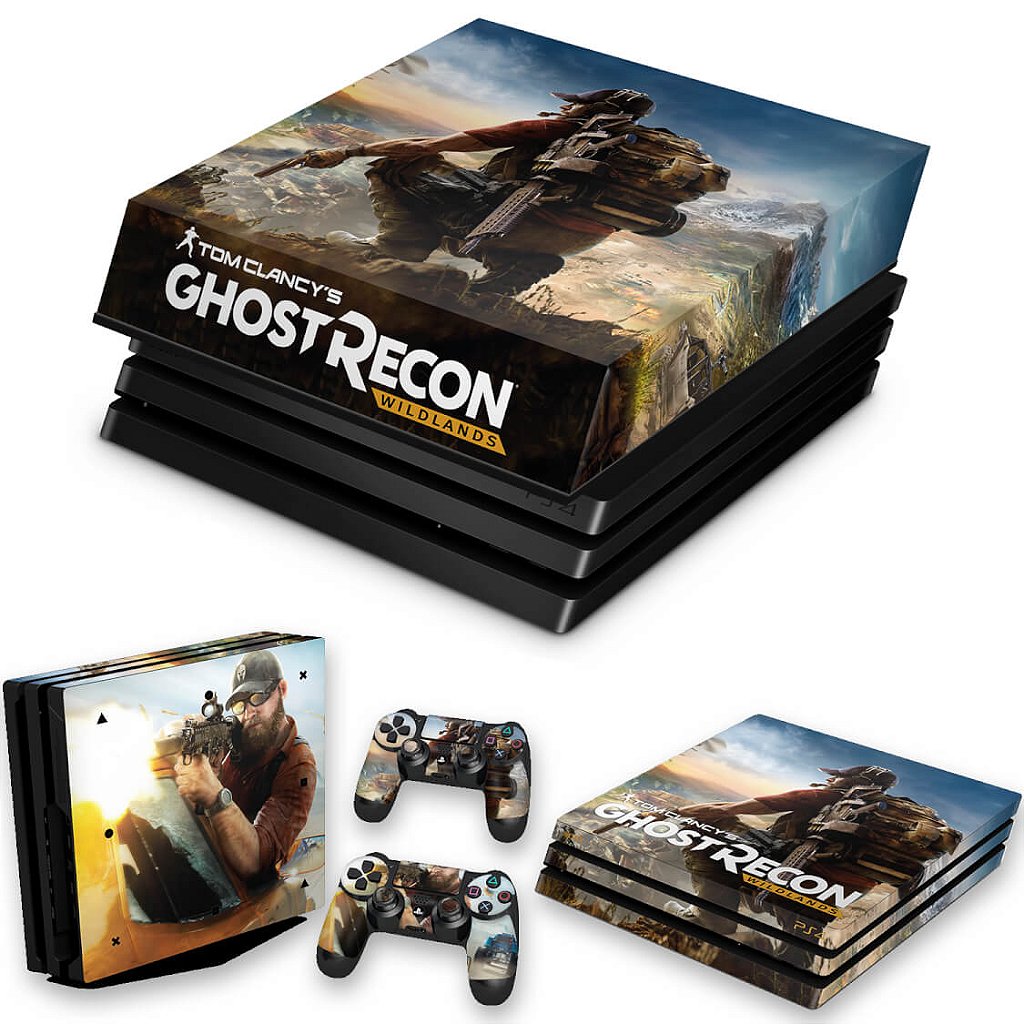 KIT Capa Anti Poeira e Skin Anti-Rage PS4 Pro - Tom Clancy'S Ghost Recon Wildlands