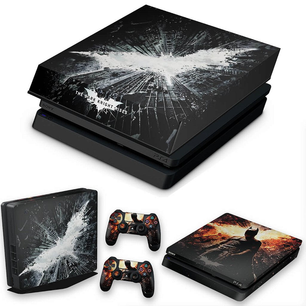 KIT Capa Anti Poeira e Skin Anti-Rage PS4 Slim - Batman - The Dark Knight