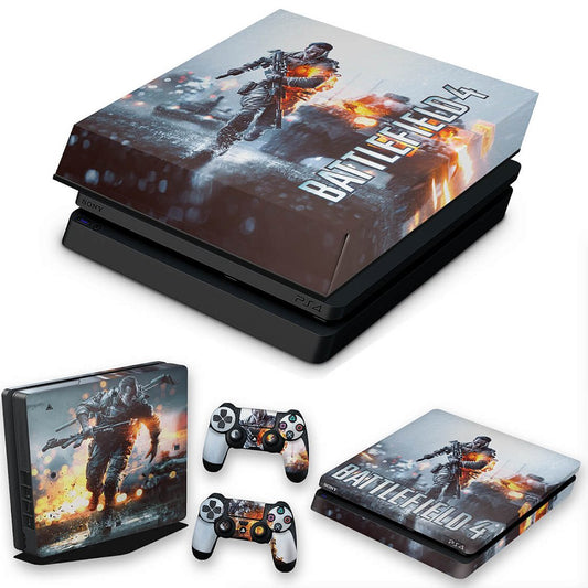 KIT Capa Anti Poeira e Skin Anti-Rage PS4 Slim - Battlefield 4