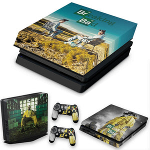 KIT Capa Anti Poeira e Skin Anti-Rage PS4 Slim - Breaking Bad