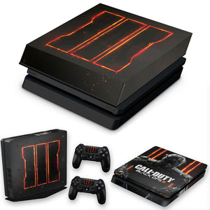 KIT Capa Anti Poeira e Skin Anti-Rage PS4 Slim - Call Of Duty Black Ops 3