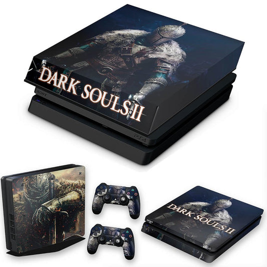 KIT Capa Anti Poeira e Skin Anti-Rage PS4 Slim - Dark Souls 2