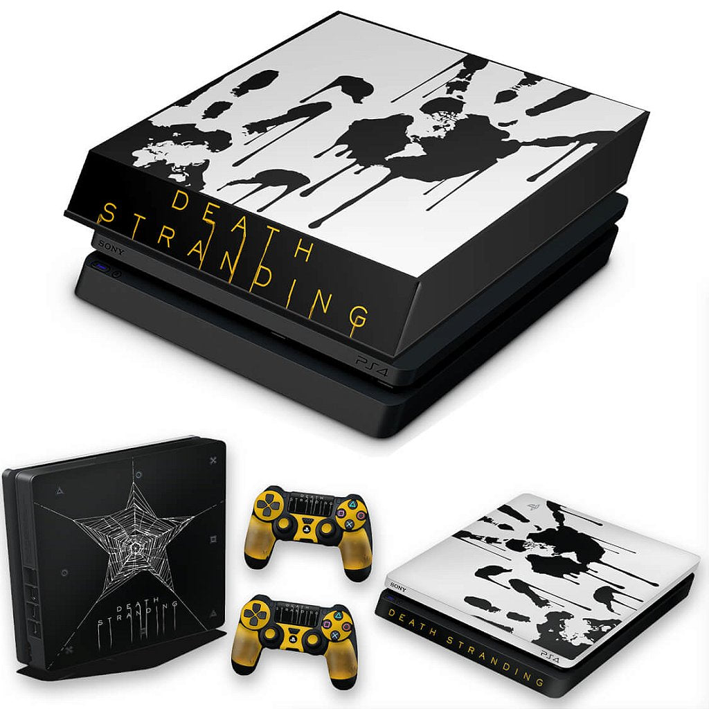 KIT PS4 Slim Skin Anti-Rage e Capa Anti Poeira - Death Stranding Bundle