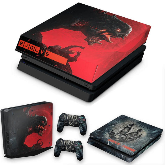 KIT Capa Anti Poeira e Skin Anti-Rage PS4 Slim - Evolve