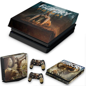 KIT Capa Anti Poeira e Skin Anti-Rage PS4 Slim - Far Cry Primal