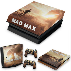 KIT Capa Anti Poeira e Skin Anti-Rage PS4 Slim - Mad Max