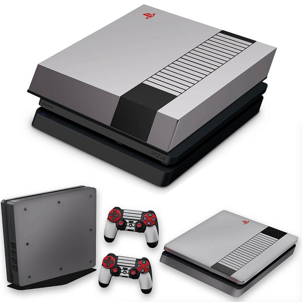 KIT Capa Anti Poeira e Skin Anti-Rage PS4 Slim - Nintendinho