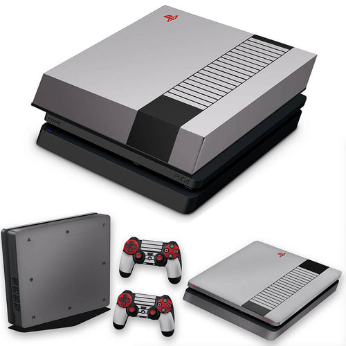 KIT Capa Anti Poeira e Skin Anti-Rage PS4 Slim - Nintendinho