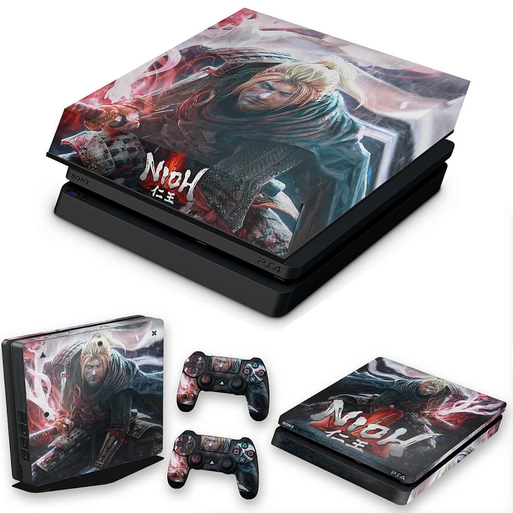 KIT Capa Anti Poeira e Skin Anti-Rage PS4 Slim - Nioh