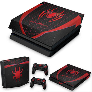 KIT Capa Anti Poeira e Skin Anti-Rage PS4 Slim - Spider-Man: Miles Morales