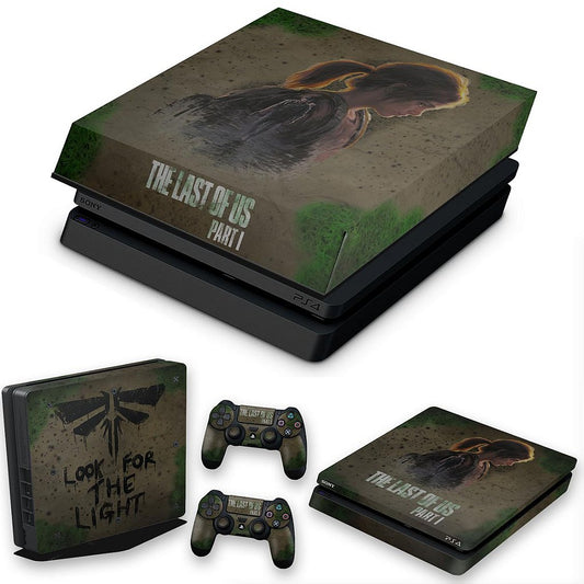 KIT PS4 Slim Skin Anti-Rage e Capa Anti Poeira - The Last of Us Part 1 I