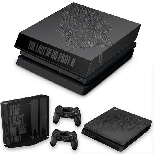 KIT PS4 Slim Skin Anti-Rage e Capa Anti Poeira - The Last Of Us Part 2 Ii Bundle