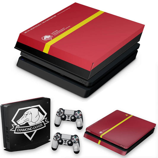 KIT Capa Anti Poeira e Skin Anti-Rage PS4 Slim - The Metal Gear Solid 5 Special Edition