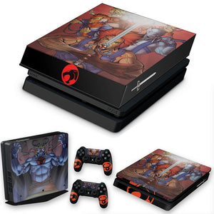 KIT Capa Anti Poeira e Skin Anti-Rage PS4 Slim - Thundercats