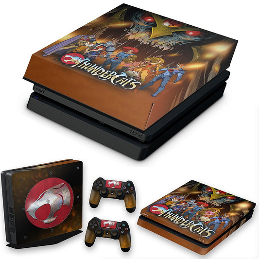 KIT PS4 Slim Skin Anti-Rage e Capa Anti Poeira - Thundercats B