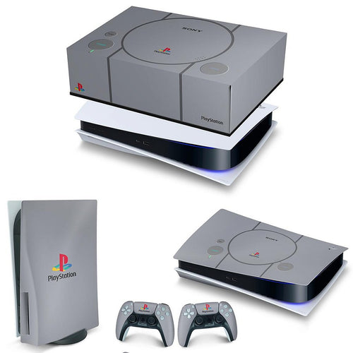 KIT Capa Anti Poeira e Skin Anti-Rage PS5 Fat Horizontal - Sony Playstation 1