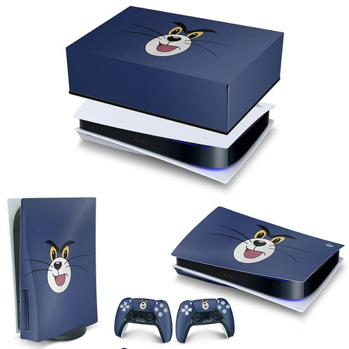 KIT Capa Anti Poeira e Skin Anti-Rage PS5 Fat Horizontal - Tom